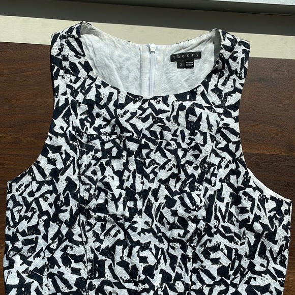 Theory Sleeveless Eyelet Dress - Picture 2 of 4